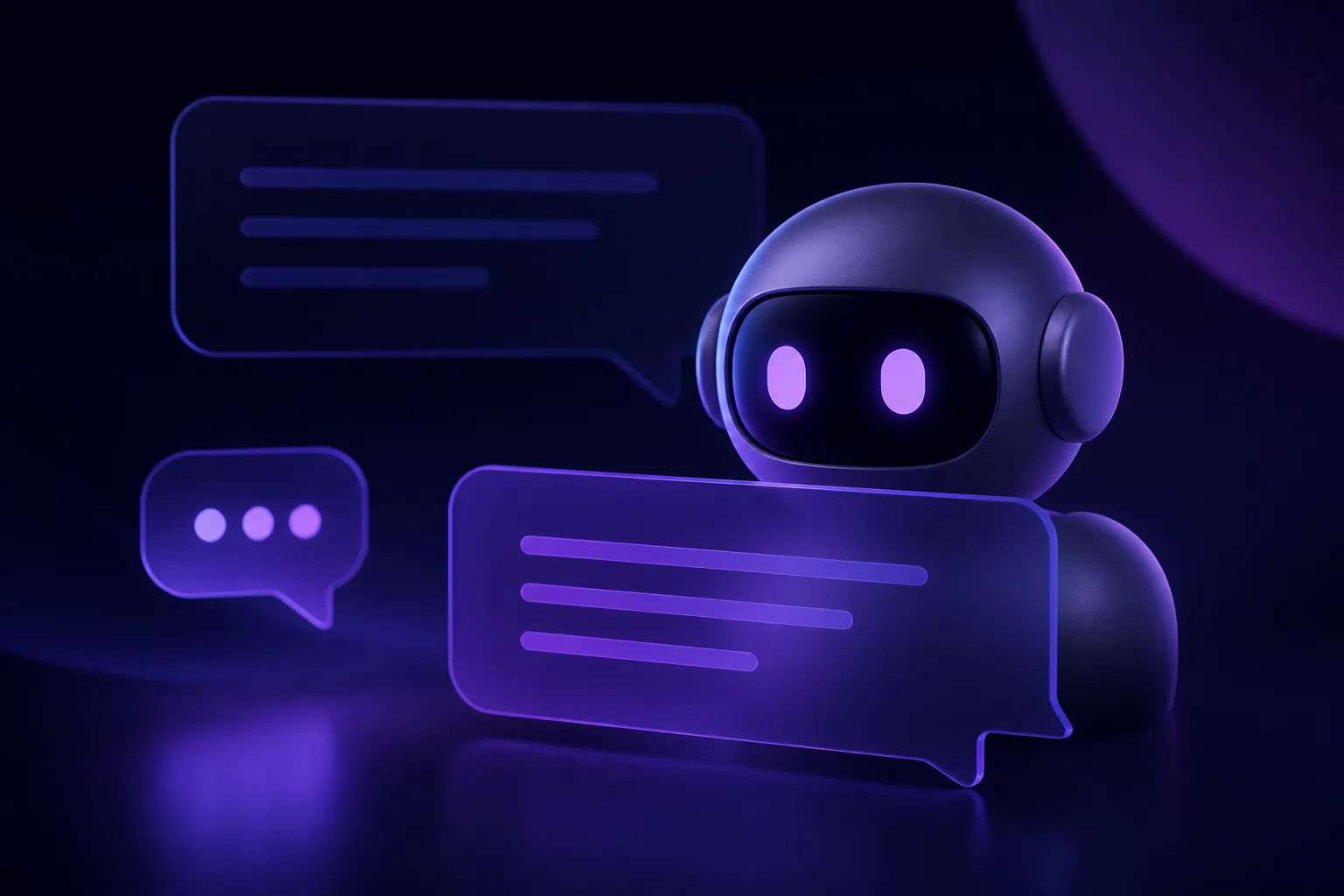 AI chatbot helping a customer service agent automate support and reduce tickets on a computer screen.